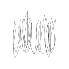 Mental Health Chaotic Scribble Line Art