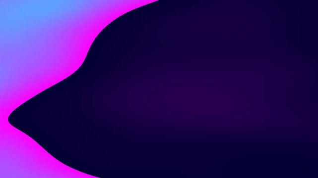 Dark silhouette of a bird. Bird profile shape. Gradient background. Colorful neon effect. Vector illustration.