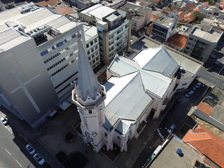 Par&oacute;quia Sant'Ana Imagens Aereas de Lavras Minas Gerais - MG - Pra&ccedil;a 
