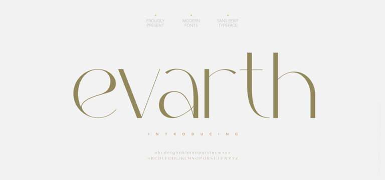 Modern minimal logo alphabet font. Typography creative minimalist decorative vintage retro wedding, fashion, creative logos fonts. vector illustration