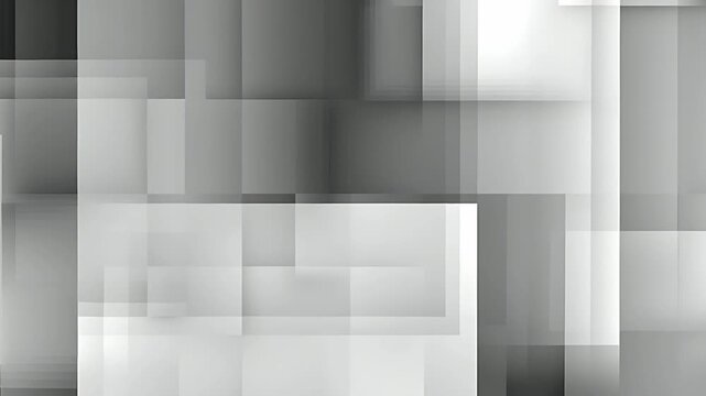 モノクロームのグリッドが重なる幾何学的な抽象アート