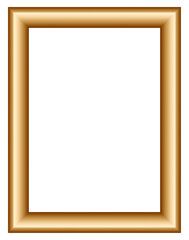 Obraz premium Classic bronze metallic rectangular frame, elegant border design for certificate, poster, brochure or premium print layout