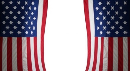 Obraz premium Memorial day tribute with american flags honoring fallen heroes