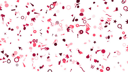 Abstract Burgundy Pink Confetti Celebration Background