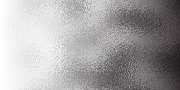 Vector shiny foil or silver metallic pattern. Texture of transparent, matte white and grey frosted glass, blur effect