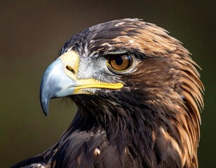 Fototapeta premium Close-up of a majestic raptor with detailed plumage