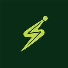 sport light man combination logo design