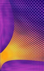 Abstract Blue Purple Hexagon Wave Background