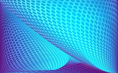 Abstract Blue Purple Hexagon Wave Background