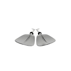 Two silver shovels on Transparent Background
