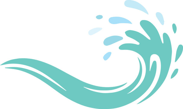 wave logo blue vector for branding