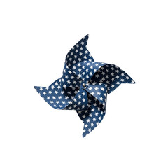 American flag pinwheel on Transparent Background