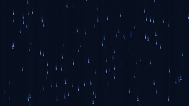 Cyberpunk binary code rain falling vertically. Seamless loop background featuring a Blue Corporate color scheme. High quality abstract animation for business, tech, and creative projects.
