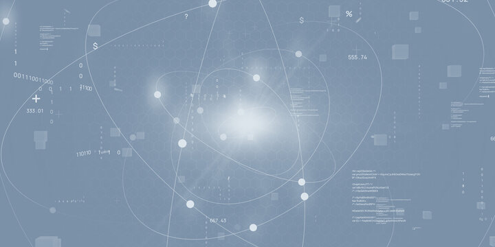 Digital technology image background. Wide angle visual for banners or advertisements.