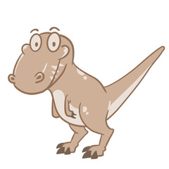 Fototapeta premium cartoon dinosaur t-rex 