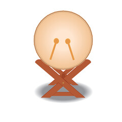 Traditional Bedug Drum Illustration For Ramadan And Eid Mubarak