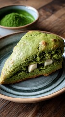 matcha white chocolate scone