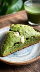 matcha white chocolate scone