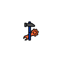 3d orange man with a sign