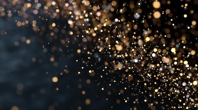 sparkling stardust on a dark blue background