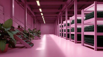 Modern indoor farming techniques in urban spaces a focus on sustainability and digital art