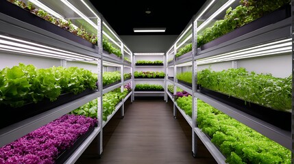Indoor vertical farming innovative plant growth in a controlled environment