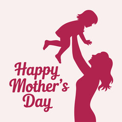 A loving mother joyfully lifts her young child into the air celebrating Mothers Day with a warm embrace