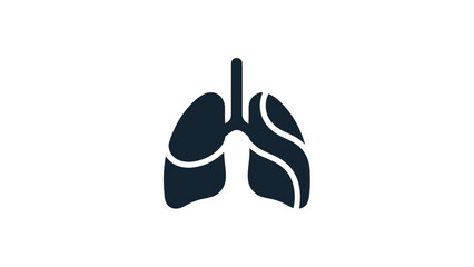 Human Lungs Respiratory Organ Icon
