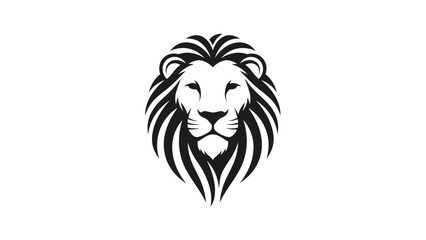 Obraz premium Majestic Stylized Lion Head Logo Design