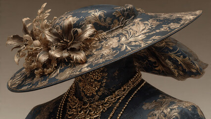 Fototapeta premium big fashion hat