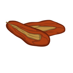 Obraz premium Kurma slice takjil ramadhan