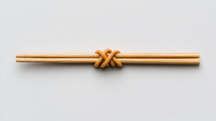 Fototapeta premium Delicious noodles held with chopsticks, cut out
