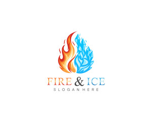 Fire and ice logo
