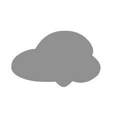 Obraz premium Grey Cloud doodle 