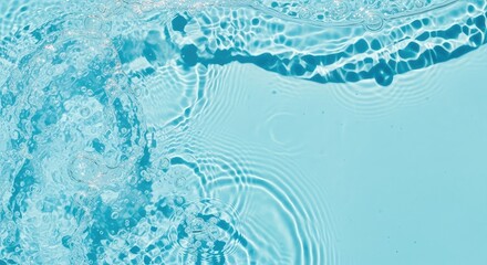 Aqua Bliss Freshness Abstract Texture Background for Purity Hydration and Water Related Content Marketing or Branding