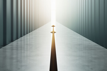 The concept of strategic planning using converging parallel lines.