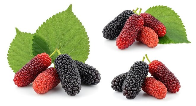Fresh Mulberry Display Featuring Vibrant Color and Juicy Texture Perfect for Farm-to-Table Products 110 char