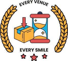 Fototapeta premium A box is shown with a clock on top of it