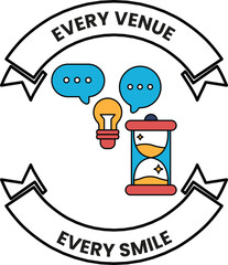 Fototapeta premium A logo for Every Venue Every Smile