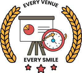 Fototapeta premium A logo for Every Venue Every Smile