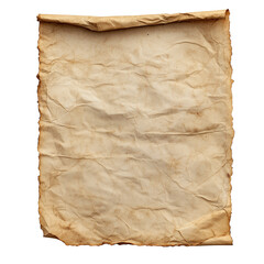 Fototapeta premium Handmade paper measuring isolated on transparent background png