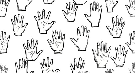 Fototapeta premium Artistic Hand Illustrations Representing Diversity and Community in Graphic Design