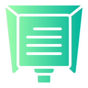 teleprompter gradient icon