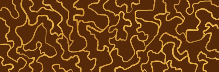 Dark blue abstract marble texture with orange-gold veins and sophisticated contrast, perfect for luxury stone or interior seamless designs