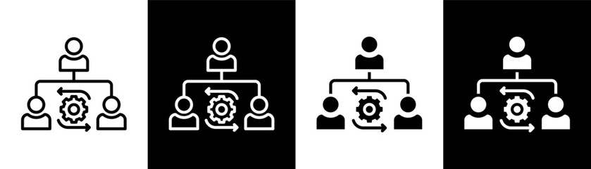 Restructuring white icon set design