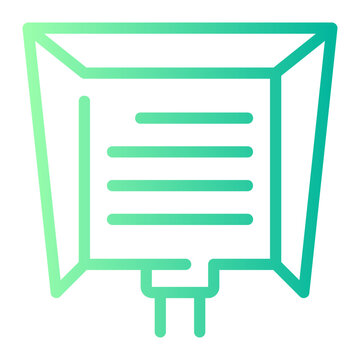 teleprompter gradient icon
