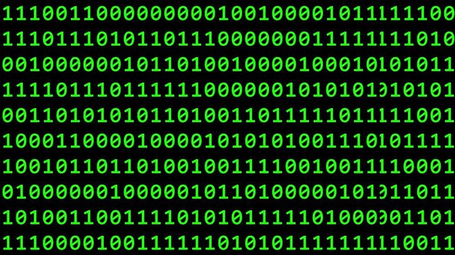 Abstract binary code background. Futuristic cyberspace. Concept of mining crypto currency and bitcoin. Web developer. Digital computer code. Programming.