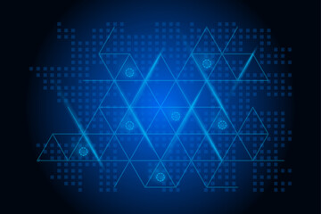 abstract blue background with stars