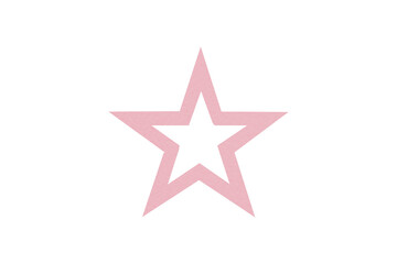 Obraz premium The pink star is located on a transparent background.