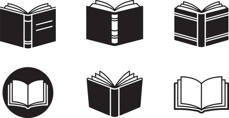 Black book on white background transparent background education